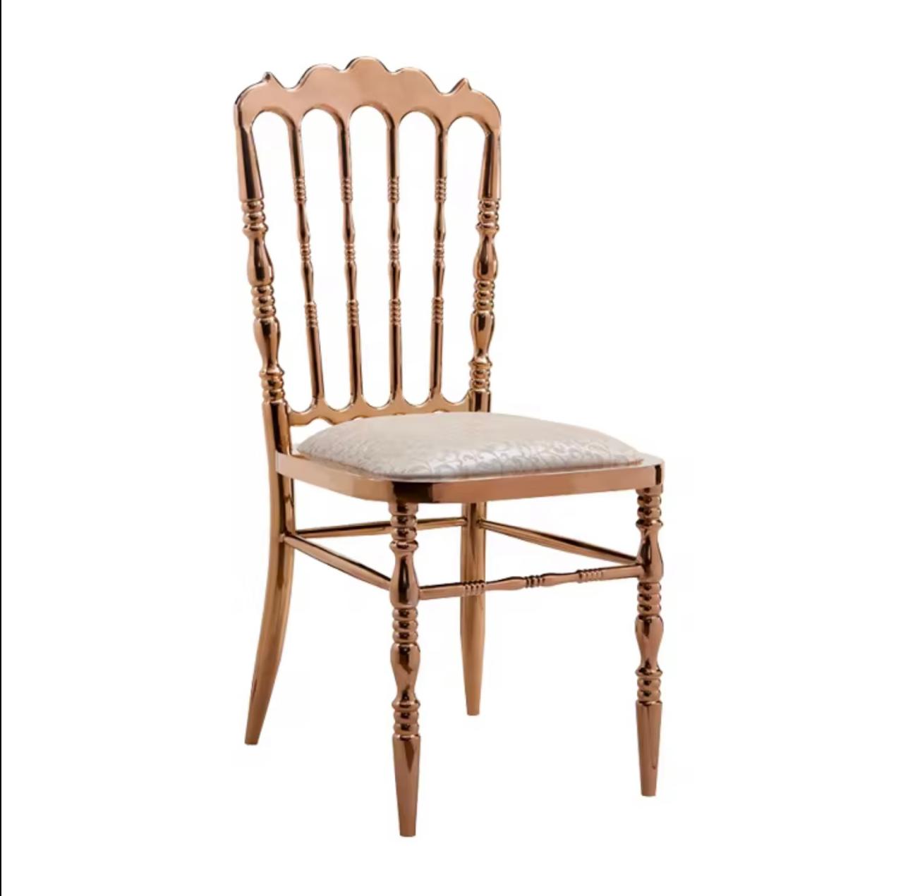 chaise napoléon en acier inoxydable